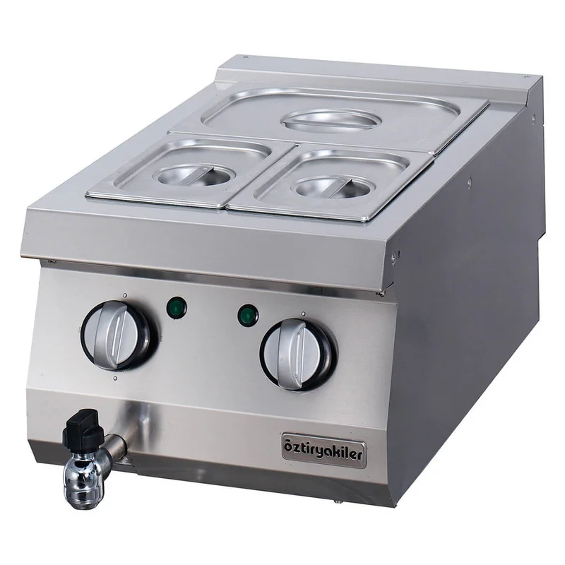 Öztiryakiler Set Üstü Benmari Elektrikli 40x70x30 GN Kaplar Hariç 700 Seri 7854.N1.40703.11
