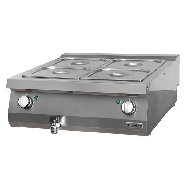Öztiryakiler Set Üstü Benmari Elektrikli 80x70x30 GN Kaplar Hariç 700 Seri 7854.N1.80703.11