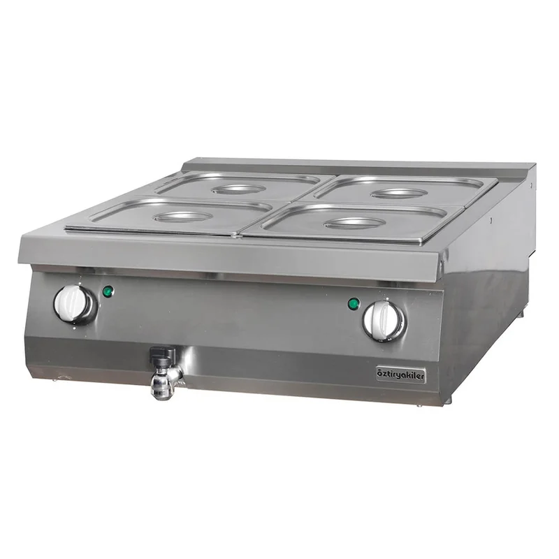 Öztiryakiler Set Üstü Benmari Elektrikli 80x70x30 GN Kaplar Hariç 700 Seri 7854.N1.80703.11