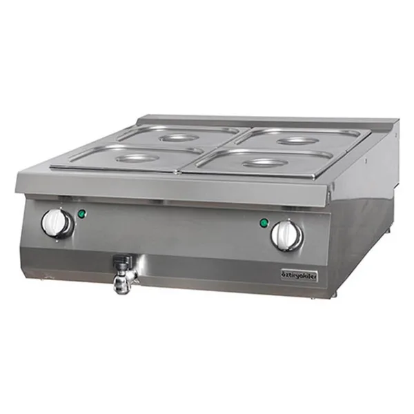 Öztiryakiler Set Üstü Benmari Elektrikli 80x90x30 GN Kaplar Hariç 900 Seri 7854.N1.80903.11
