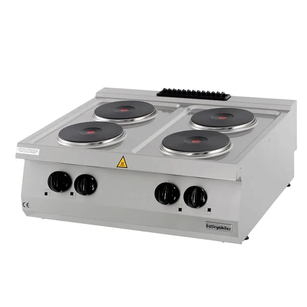 Öztiryakiler Set Üstü Dörtlü Ocak Elektrikli 80x70x30 700 Seri 7865.N1.80703.14
