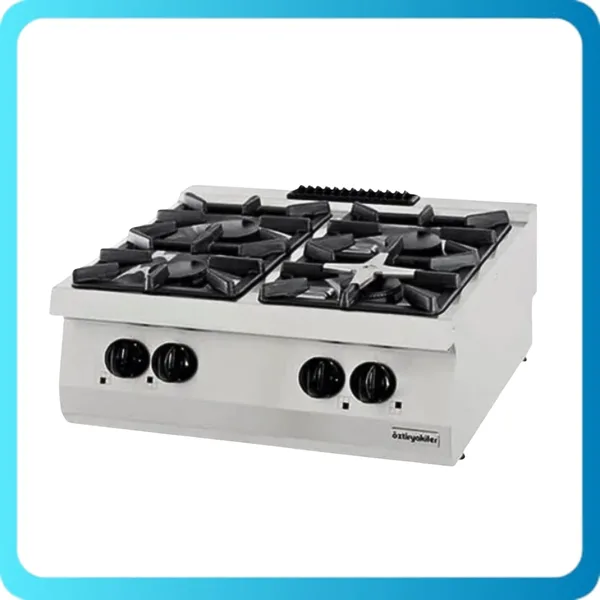 Öztiryakiler Set Üstü Dörtlü Ocak Gazlı 80x70x30 700 Seri (LP) 7865.N1.80703.35LP