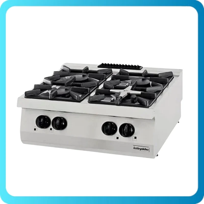 Öztiryakiler Set Üstü Dörtlü Ocak Gazlı 80x70x30 700 Seri (LP) 7865.N1.80703.35LP
