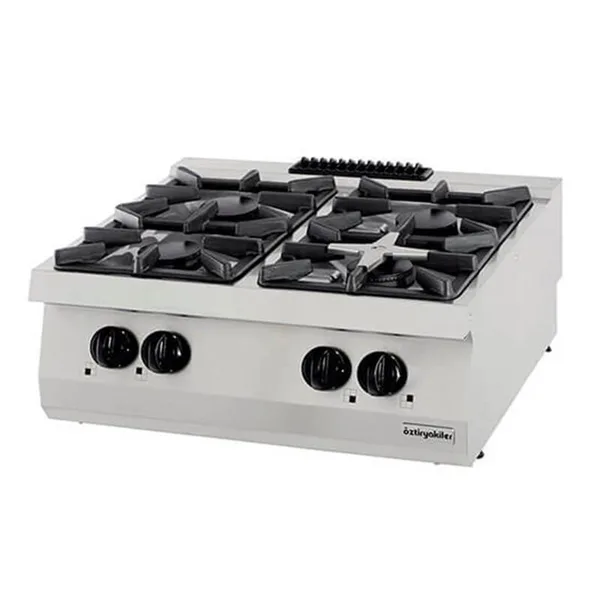 Öztiryakiler Set Üstü Dörtlü Ocak Gazlı 80x70x30 700 Seri (LS) 7865.N1.80703.35LS