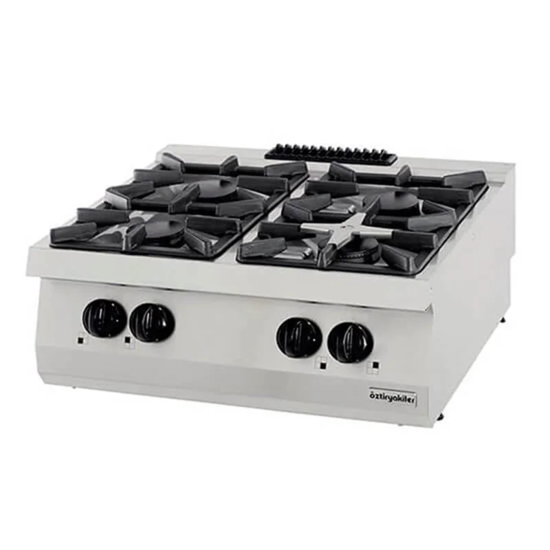 Öztiryakiler Set Üstü Dörtlü Ocak Gazlı 80x70x30 700 Seri (LS) 7865.N1.80703.35LS