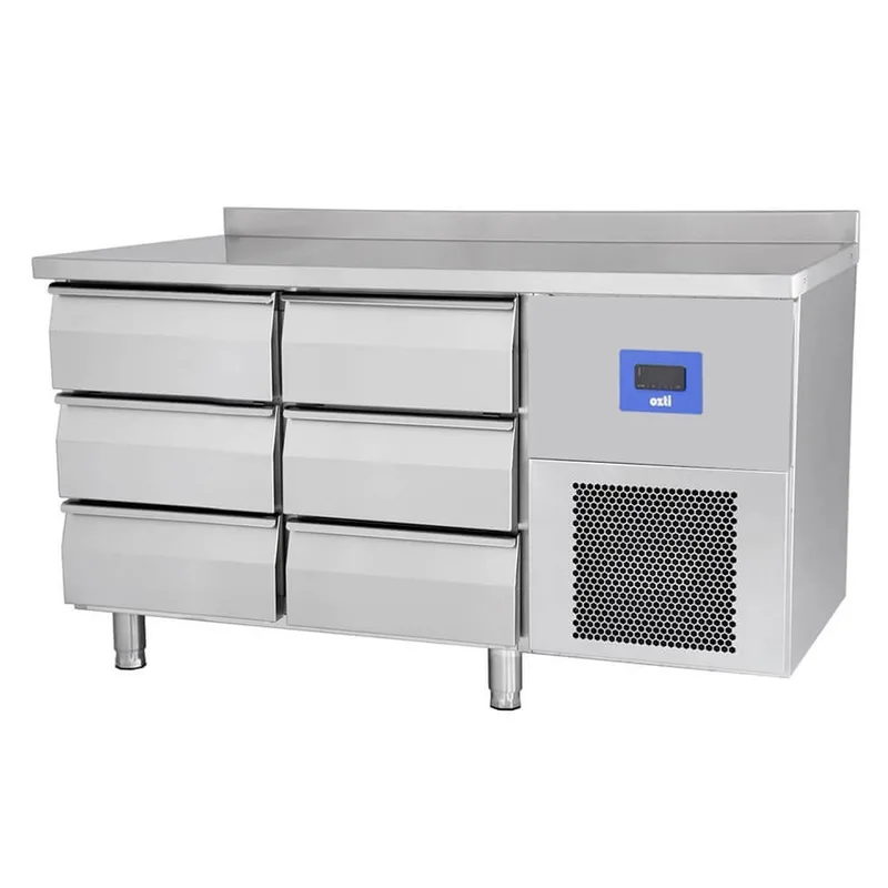 Öztiryakiler TAG 270 LMV Altı Çekmeceli Tezgah Tip Derin Dondurucu 131x70x85 79E4.27LMV.03