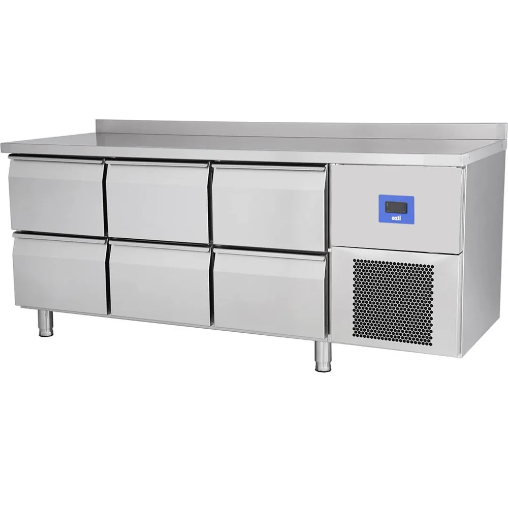 Öztiryakiler TAG 370 LMV Altı Çekmeceli Tezgah  Tip Derin Dondurucu 178x70x85 79E3.37LMV.02