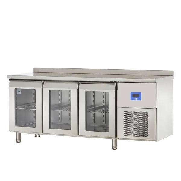 Öztiryakiler TAG 370 NMV Üç Cam Kapılı Tezgah Tip Buzdolabı 178x70x85 79E3.37NMV.01