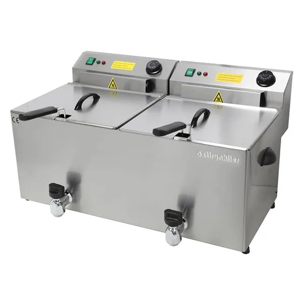 Öztiryakiler Trifaze Elektrikli Fritöz 10+10 Lt 7856.EF10D.S0