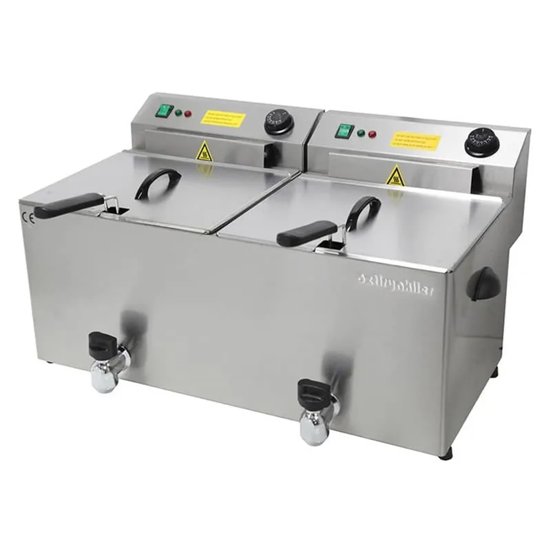 Öztiryakiler Trifaze Elektrikli Fritöz 10+10 Lt 7856.EF10D.S0
