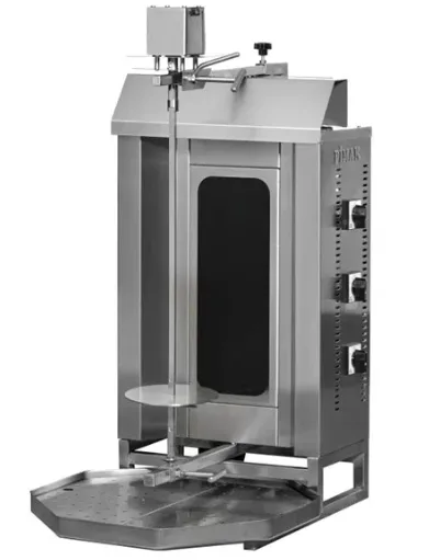 Pimak 3 lü Üstten Motorlu Elektrikli Döner Ocağı 50x70x92 cm M077-3C