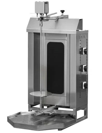 Pimak 3 lü Üstten Motorlu Elektrikli Döner Ocağı 50x70x92 cm M077-3C