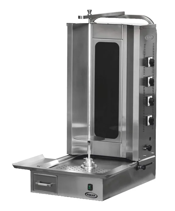 Pimak 4 lü Alttan Motorlu Elektrikli Döner Ocağı 50x71x115 cm M077-4E