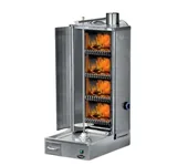 Pimak 4'lü Kömürlü Alttan Motorlu Döner Ocağı 58x80x128 M77-(4K) - 1