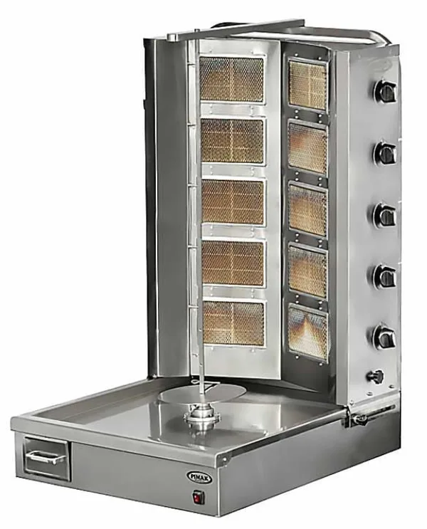 Pimak Alttan Motorlu 5+5 V Döner Ocağı Gazlı LPG ve Ce Belgeli 72x90x125 cm DO2/M077-5V
