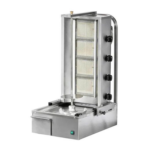Pimak Alttan Motorlu Döner Ocağı 4 Radyanlı Gazlı LPG Ce Belgeli 50x71x105 cm DO7/M77-(4A)