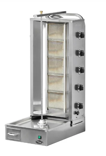 Pimak Alttan Motorlu Döner Ocağı 5 Radyanlı Gazlı LPG Ce Belgeli 50x71x123 cm DO8/M77-(5A)