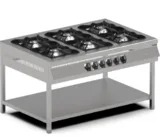 Pimak Gazlı 3 Lü Taban Raflı Ocak 150x65x85 Cm MX-3A - 1