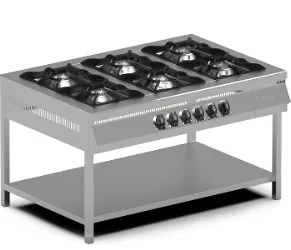 Pimak Gazlı 3 Lü Taban Raflı Ocak 150x65x85 Cm MX-3A