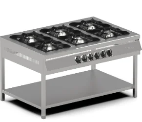 Pimak Gazlı 3 Lü Taban Raflı Ocak 150x65x85 Cm MX-3A