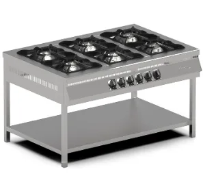 Pimak Gazlı 4 Lü Taban Raflı Ocak 100x100x85 Cm MX-4A