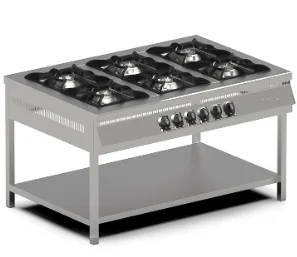 Pimak Gazlı 4 Lü Taban Raflı Ocak 100x100x85 Cm MX-4A