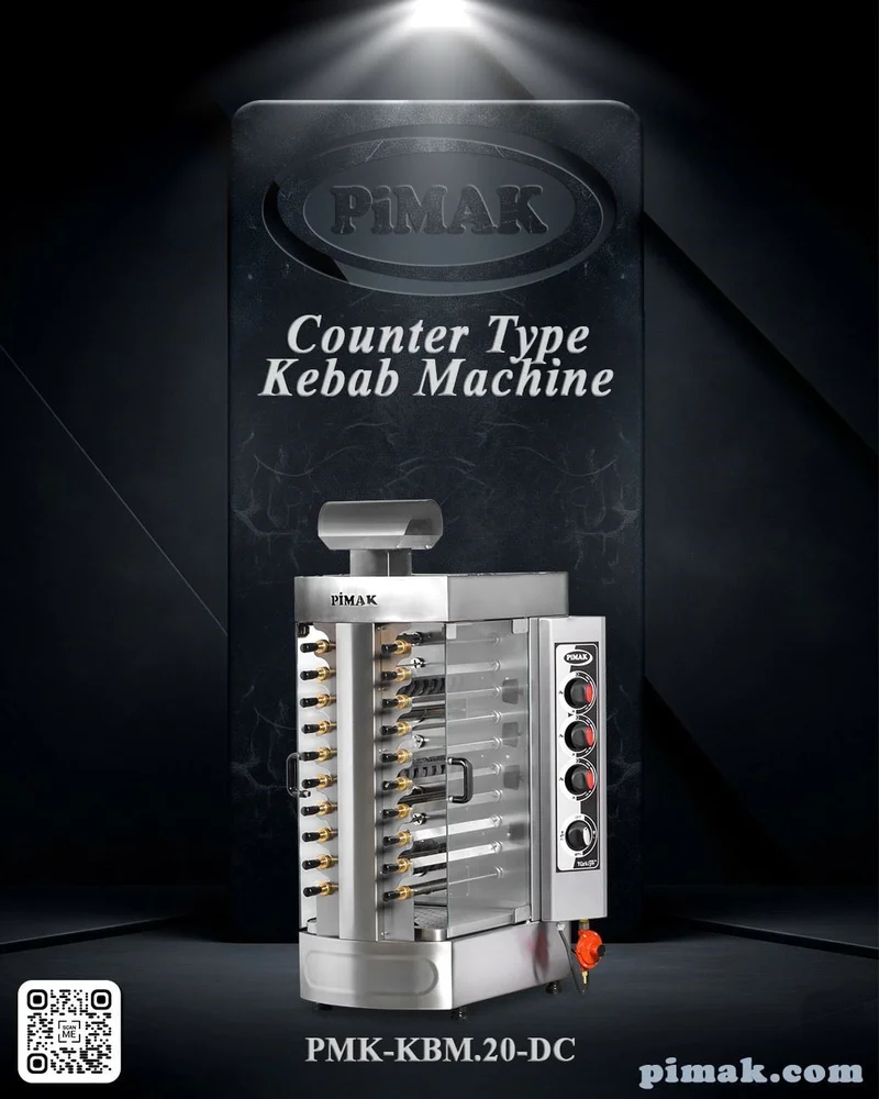 Pimak Gazlı Kebap Makinesi 67 Kg PMK-KBM.20-DC