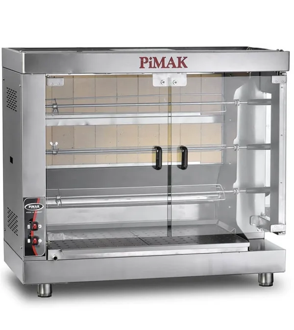 Pimak M004-K Piliç Çevirme Makinesi Set Üstü Kollu Model Gazlı 15 Piliç Kapasiteli PI5/M004-K
