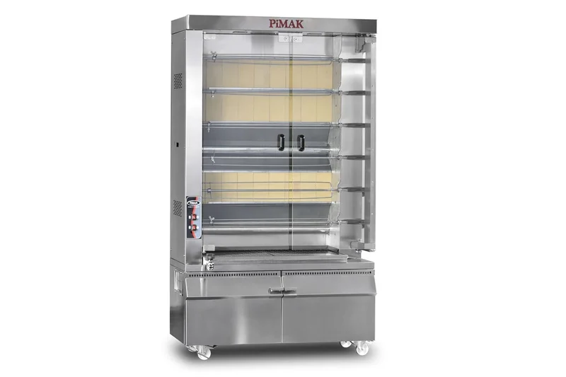 Pimak Piliç Çevirme Makinesi Kollu Model Gazlı 30 Piliç Kapasiteli PI6/M16KB