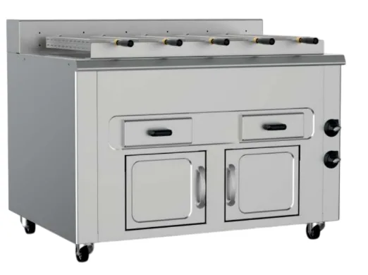 Pimak Yatay Kömürlü 6-2 Kapasiteli Piliç Makinesi KM012X-6S