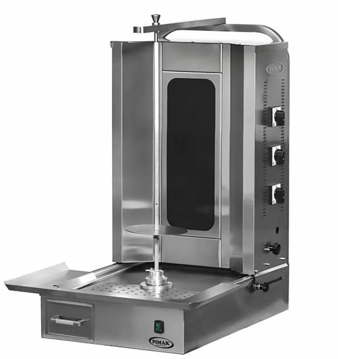 Pimak 3 lü Alttan Motorlu Elektrikli Döner Ocağı 50x71x92 cm M077-3E