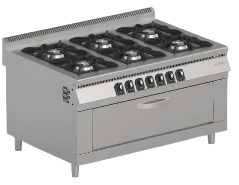 Pimak 6 Gözlü 1 Fırınlı Gazmer Onaylı Kuzine Gazlı LPGLi Ce Belgeli 150x100x85 M015-6