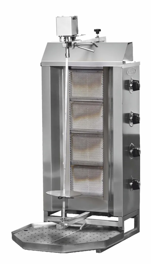 Pimak Üstten Motorlu Döner Ocağı 4 Radyanlı Gazlı LPG Ce Belgeli 47x75x117 cm DO7/M77-1(4P)