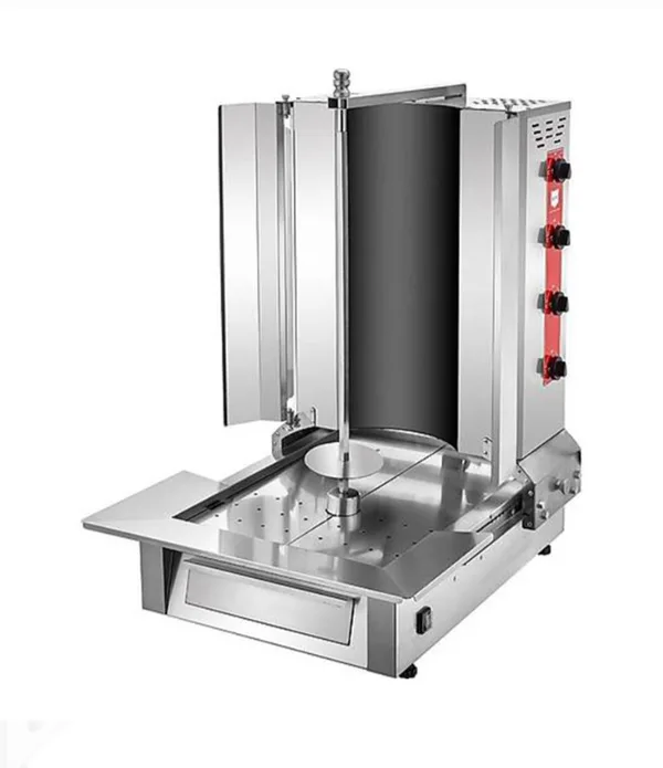 REMTA 4'lü Oval Camlı Elektronik Alttan Motorlu Döner Ocağı MA05