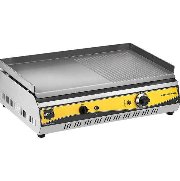 Remta 70 Cm Yarı Oluklu Pleyt Izgara Elektrikli 67x37 Cm R85A