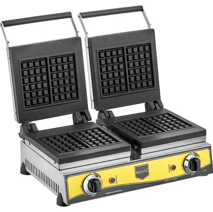 Remta Kare Model Çiftli Waffle Makinesi Elektrikli W14