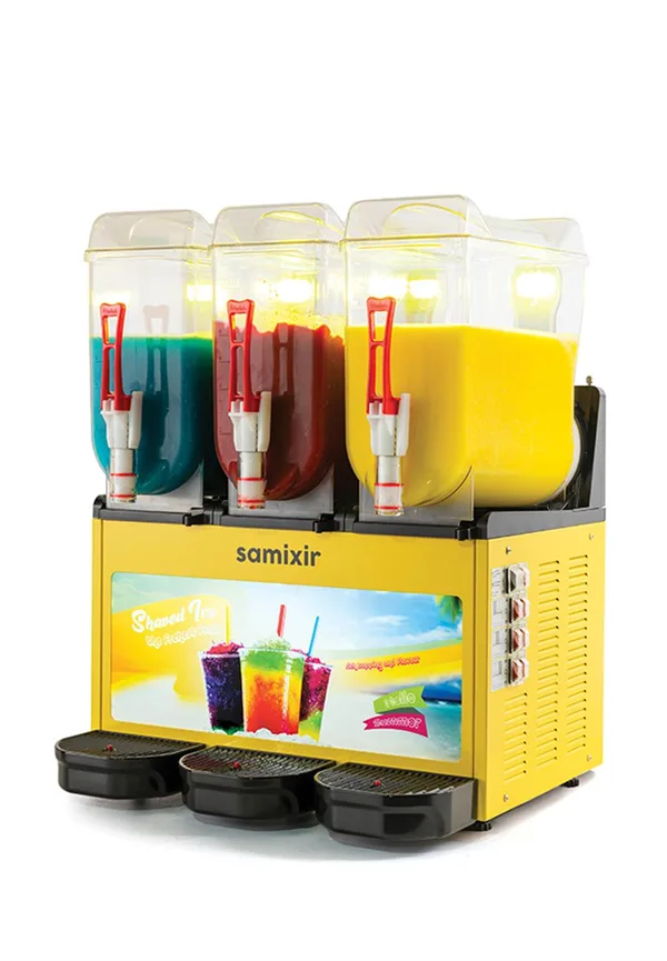 Samixir İce Slush Soğuk Meyve Suyu Dispenseri Triple Allure 12+12+12 Litre SLUSH36.YA