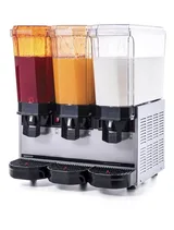 Samixir Klasik Triple Soğuk İçecek Dispenseri Fıskiyeli ve Karıştırıcılı 20+20+20 Lt Inox 60.SMMI - 1