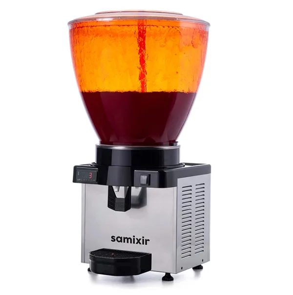 Samixir Panaromik Dijital Soğuk İçecek Dispenseri Fıskiyeli 40 Litre Inox S40.DI