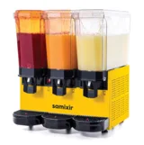 Samixir Triple Klasik Soğuk İçecek Dispenseri Fıskiyeli 20+20+20 Litre Sarı 60.SSSY - 1
