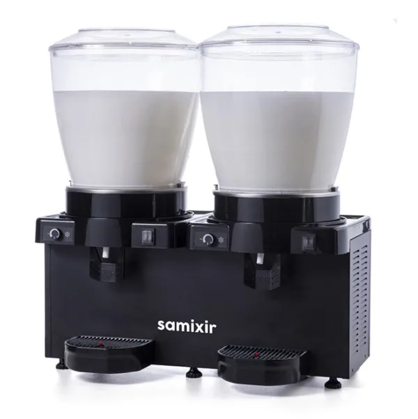 Samixir Panaromik Analog Twin Soğuk İçecek Dispenseri Karıştırıcılı 22+22 Litre MM44.AB