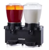 Samixir Panaromik Analog Twin Soğuk İçecek Dispenseri Fıskiyeli ve Karıştırıcılı 22+22 Litre Siyah SM44.AB - 1
