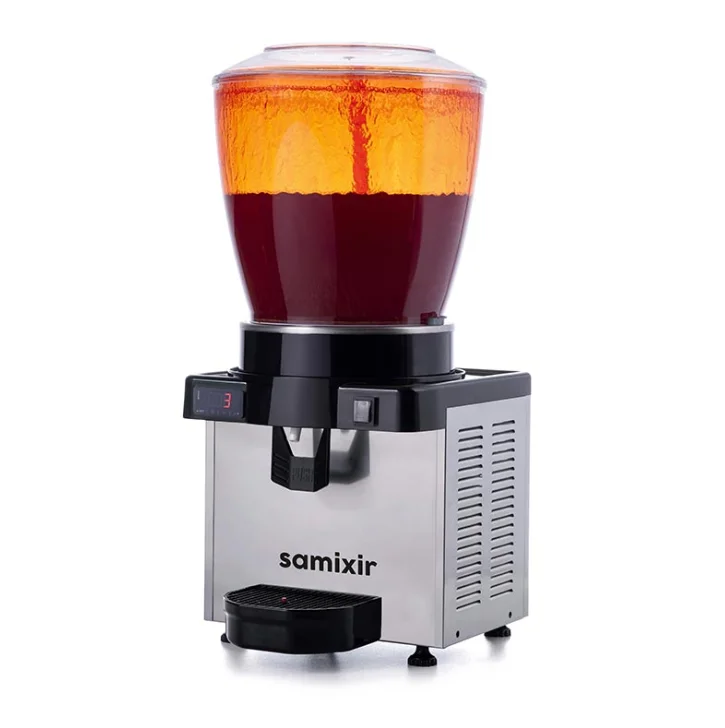Samixir Panaromik Dijital Soğuk İçecek Dispenseri Fıskiyeli 22 Litre Inox S22.DI