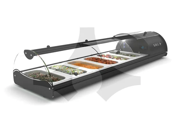 Sayl Self Servis Tapas Soğuk Teşhir Dolabı 10 GN 1/3 Kapasiteli 214x39x24 Cm S10N