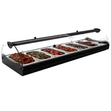 Sayl Self Servis Bano Maria Sıcak Teşhir Dolabı 4 GN 1/3 Kapasiteli Ledli 84x39x24 Cm CSS4L - 1