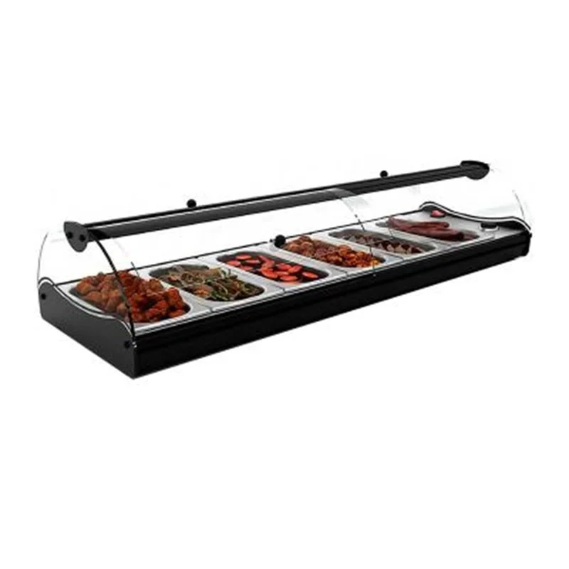 Sayl Self Servis Bano Maria Sıcak Teşhir Dolabı 6 GN 1/3 Kapasiteli Ledli 119x39x24 Cm CSS6L