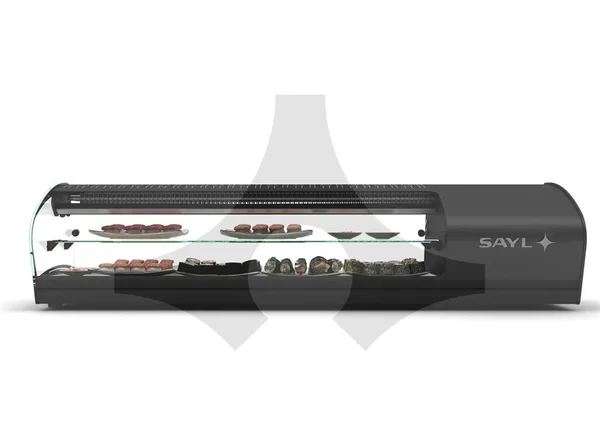 Sayl Shark Dos Pisos Sushi Küvetli Sushi Teşhir Dolabı 178x39x34 Cm SK28S