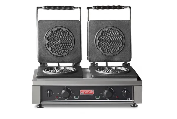 SGS Çiçek Model Çift Kapaklı Elektrikli Waffle Makinesi WB-25DE