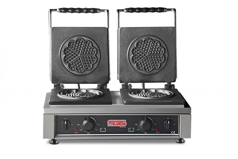 SGS Çiçek Model Çift Kapaklı Elektrikli Waffle Makinesi WB-25DE