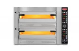 SGS Elektrikli Çift Katlı 12 Tava Kapasiteli Profesyonel Pizza Fırını PZ 75105 DE - 1